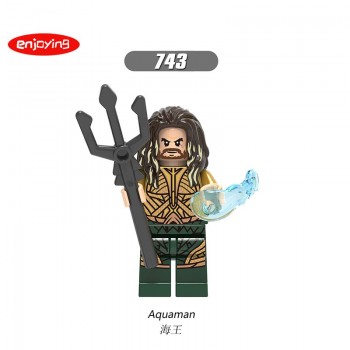 Super Heroes Marvel Figures Aquaman Spiderman Batman Stan Lee Compatible with LEGOing Anime Building Blocks Toys for Childern