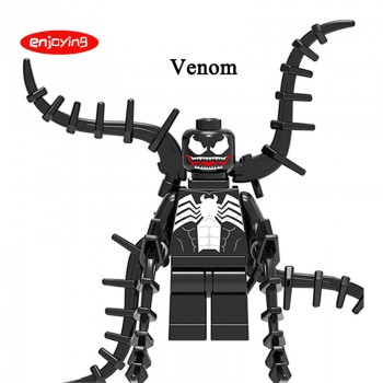 Super Heroes Marvel Figures Aquaman Spiderman Batman Stan Lee Compatible with LEGOing Anime Building Blocks Toys for Childern