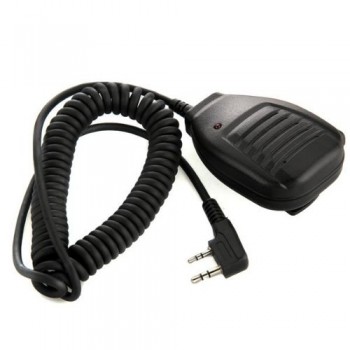 Microphone 2 PIN Speakers for Radio Walkie Talkie Black