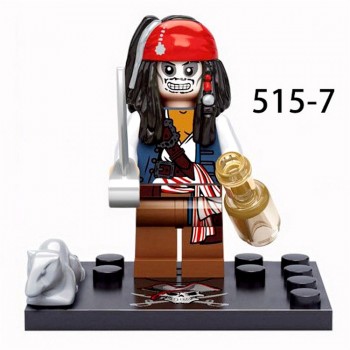 Legoing Pirates Of The Caribbean Figure Jack Henry Building Block Model Compatible With Legoings Figures DIY Toys For Children