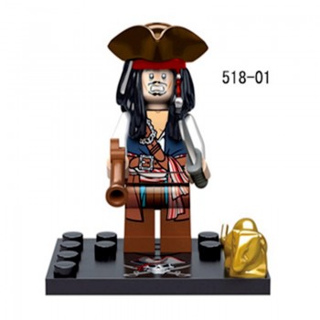 Legoing Pirates Of The Caribbean Figure Jack Henry Building Block Model Compatible With Legoings Figures DIY Toys For Children