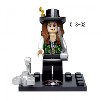 Legoing Pirates Of The Caribbean Figure Jack Henry Building Block Model Compatible With Legoings Figures DIY Toys For Children