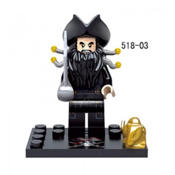 Legoing Pirates Of The Caribbean Figure Jack Henry Building Block Model Compatible With Legoings Figures DIY Toys For Children