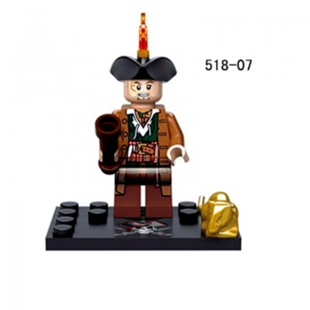 Legoing Pirates Of The Caribbean Figure Jack Henry Building Block Model Compatible With Legoings Figures DIY Toys For Children