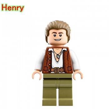 Legoing Pirates Of The Caribbean Figure Jack Henry Building Block Model Compatible With Legoings Figures DIY Toys For Children