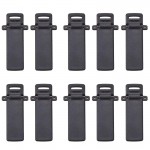 10Pcs Walkie Talkie Spare Part Back Belt Clip for Baofeng 2-way Radio UV5R