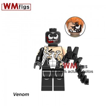 Newest Marvel Legoings Venom Carnage Riot Movie Figures Eddie Brock Legoings Anti-Venom Brick Building Blocks Toys for Children