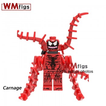 Newest Marvel Legoings Venom Carnage Riot Movie Figures Eddie Brock Legoings Anti-Venom Brick Building Blocks Toys for Children