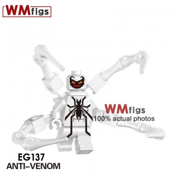 Newest Marvel Legoings Venom Carnage Riot Movie Figures Eddie Brock Legoings Anti-Venom Brick Building Blocks Toys for Children