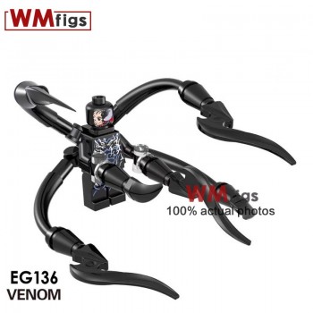 Newest Marvel Legoings Venom Carnage Riot Movie Figures Eddie Brock Legoings Anti-Venom Brick Building Blocks Toys for Children