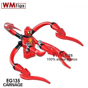 Newest Marvel Legoings Venom Carnage Riot Movie Figures Eddie Brock Legoings Anti-Venom Brick Building Blocks Toys for Children