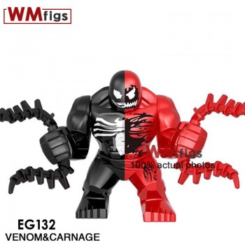 Newest Marvel Legoings Venom Carnage Riot Movie Figures Eddie Brock Legoings Anti-Venom Brick Building Blocks Toys for Children