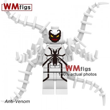 Newest Marvel Legoings Venom Carnage Riot Movie Figures Eddie Brock Legoings Anti-Venom Brick Building Blocks Toys for Children
