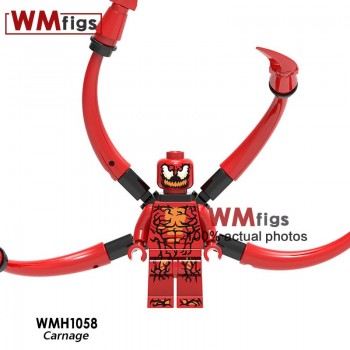 Newest Marvel Legoings Venom Carnage Riot Movie Figures Eddie Brock Legoings Anti-Venom Brick Building Blocks Toys for Children