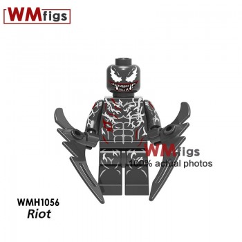 Newest Marvel Legoings Venom Carnage Riot Movie Figures Eddie Brock Legoings Anti-Venom Brick Building Blocks Toys for Children