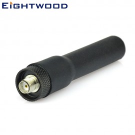 Eightwood DUAL BAND MINI Soft Handheld Antenna 144/430Mhz SMA Female for WOUXUN Kenwood TYT - Stubby Antenna for BAOFENG UV U