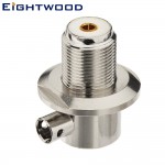 Eightwood UHF/SO239 Right Angle Female Solder RF Connector SO239 for Cable LMR300 (5PCS)