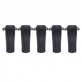 5Pcs High Quality PVC Interphone Back Clip Belt Clip for BaoFeng BF-666S 777S BF-888S 2-Way Radio Walkie-talkie Accessories