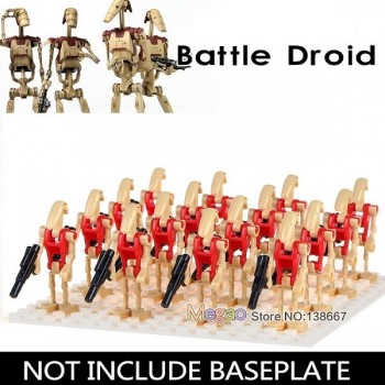 16PCS/LOT Legoings Building Blocks Bricks Star Wars Rogue One Combat Robot Super Battle Droid starwars figures Toys Children