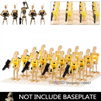 16PCS/LOT Legoings Building Blocks Bricks Star Wars Rogue One Combat Robot Super Battle Droid starwars figures Toys Children