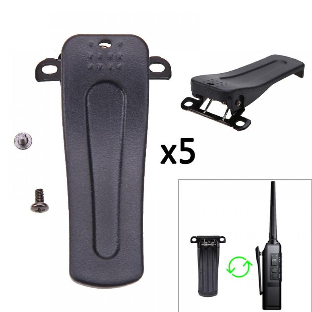 VODOOL 5 * Belt Clip for Retevis H777 For BaoFeng BF-666S 777S BF-888S 2-Way Radio Applies to BF-666S BF-777S 5Pcs