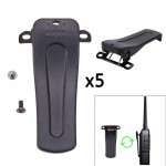 VODOOL 5 * Belt Clip for Retevis H777 For BaoFeng BF-666S 777S BF-888S 2-Way Radio Applies to BF-666S BF-777S 5Pcs