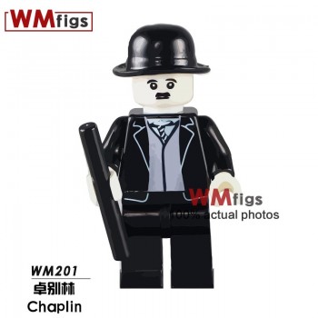 Single Legoingly Witches with Hat Magic Wand Broom Coco Day of the Dead Michael Jackson Building Blocks Toys for Children Gift