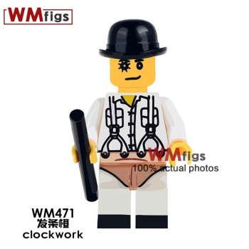 Single Legoingly Witches with Hat Magic Wand Broom Coco Day of the Dead Michael Jackson Building Blocks Toys for Children Gift