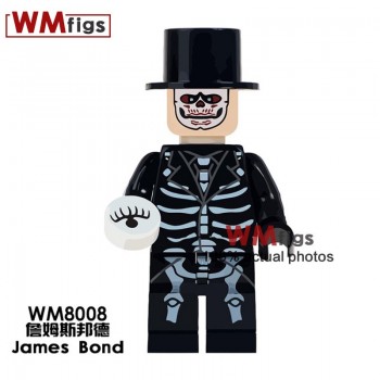 Single Legoingly Witches with Hat Magic Wand Broom Coco Day of the Dead Michael Jackson Building Blocks Toys for Children Gift