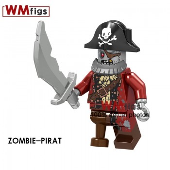 Single Legoingly Witches with Hat Magic Wand Broom Coco Day of the Dead Michael Jackson Building Blocks Toys for Children Gift