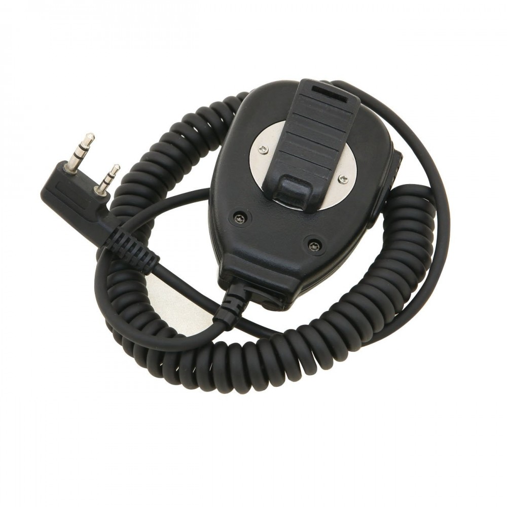 Baofeng Megafono Comunicacion Microfono del Hombro Altavoz Microfono de Mano Radios de Dos Vias Con o sin Luces de Senalizacion