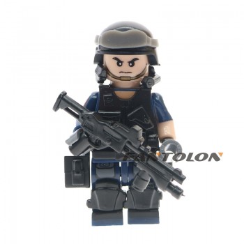 For Legoing WW2 Russian Italy US Germans British Military Army SWAT Soldiers Building Blocks Figure Legoing Starwars Brick Toy