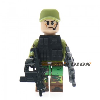 For Legoing WW2 Russian Italy US Germans British Military Army SWAT Soldiers Building Blocks Figure Legoing Starwars Brick Toy