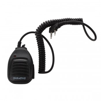 Microphone 2 PIN Speakers for Radio Walkie Talkie Black