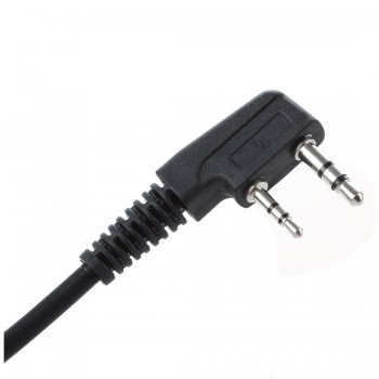 Microphone 2 PIN Speakers for Radio Walkie Talkie Black