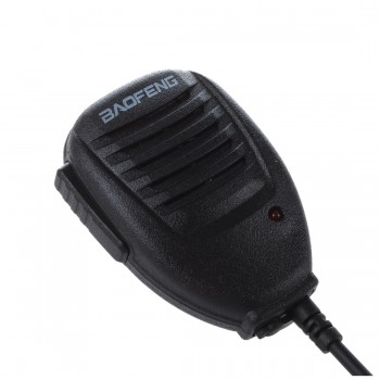 Microphone 2 PIN Speakers for Radio Walkie Talkie Black