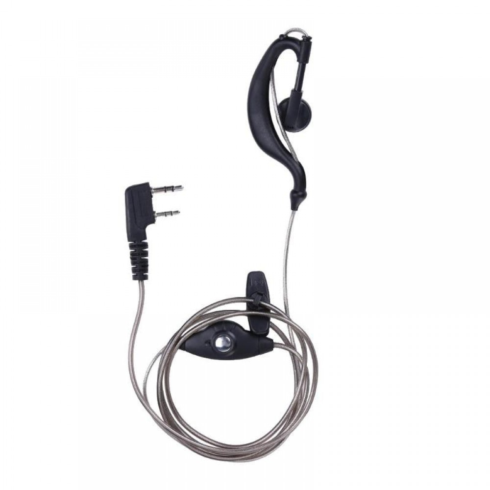 2 PIN Earpiece Headset PTT MIC for BAOFENG UV5R for KENWOOD Etc.