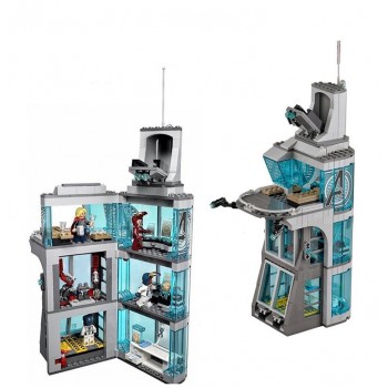 New Upgraded Version SuperHeroes ironman marvel Avenger Tower fit legoings Avengers gift Building Block Bricks boy kid gift Toy