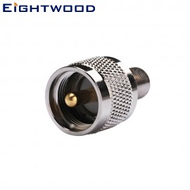 Eightwood   F-UHF Car Radio Antenna Adapter F Jack to UHF Plug Flange/Panel F Router SO-239 SO239 (5PCS)