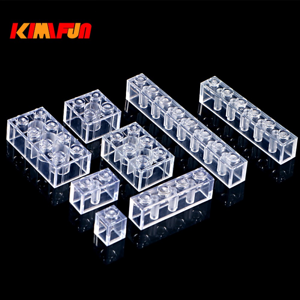 100g/Pack DIY Transparent Brick Model Building Blocks Toy City Building Bricks Children Toys Gift Compatible with lego