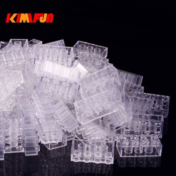 100g/Pack DIY Transparent Brick Model Building Blocks Toy City Building Bricks Children Toys Gift Compatible with lego