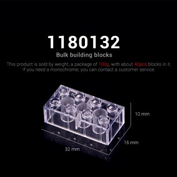 100g/Pack DIY Transparent Brick Model Building Blocks Toy City Building Bricks Children Toys Gift Compatible with lego