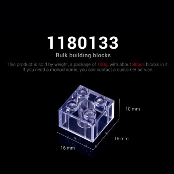 100g/Pack DIY Transparent Brick Model Building Blocks Toy City Building Bricks Children Toys Gift Compatible with lego