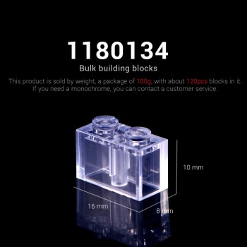 100g/Pack DIY Transparent Brick Model Building Blocks Toy City Building Bricks Children Toys Gift Compatible with lego