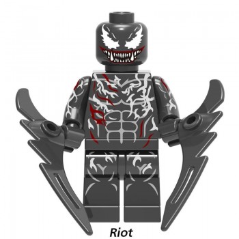 For legoing Marvel Carnage Venom FigureS Spider man Riot DC Doctor Octopus Vulture Bombastic Bag Man Models Building Blocks Toys
