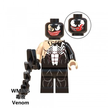 For legoing Marvel Carnage Venom FigureS Spider man Riot DC Doctor Octopus Vulture Bombastic Bag Man Models Building Blocks Toys