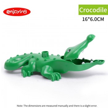 Legoing Duplos Animal Model Figures Big Building Blocks Sets Elephant Monkey Educational Toys for Children Gifts Brinquedos