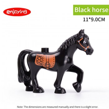 Legoing Duplos Animal Model Figures Big Building Blocks Sets Elephant Monkey Educational Toys for Children Gifts Brinquedos