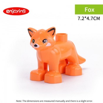 Legoing Duplos Animal Model Figures Big Building Blocks Sets Elephant Monkey Educational Toys for Children Gifts Brinquedos