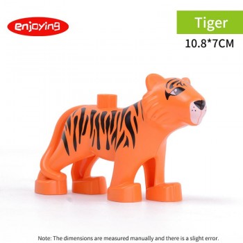 Legoing Duplos Animal Model Figures Big Building Blocks Sets Elephant Monkey Educational Toys for Children Gifts Brinquedos